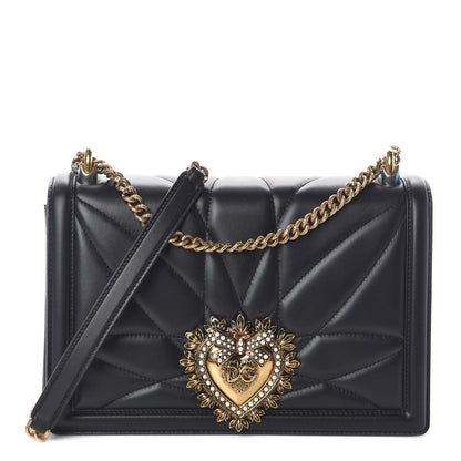 Dolce & Gabbana Calfskin Large Devotion Bag Black 1 of 8