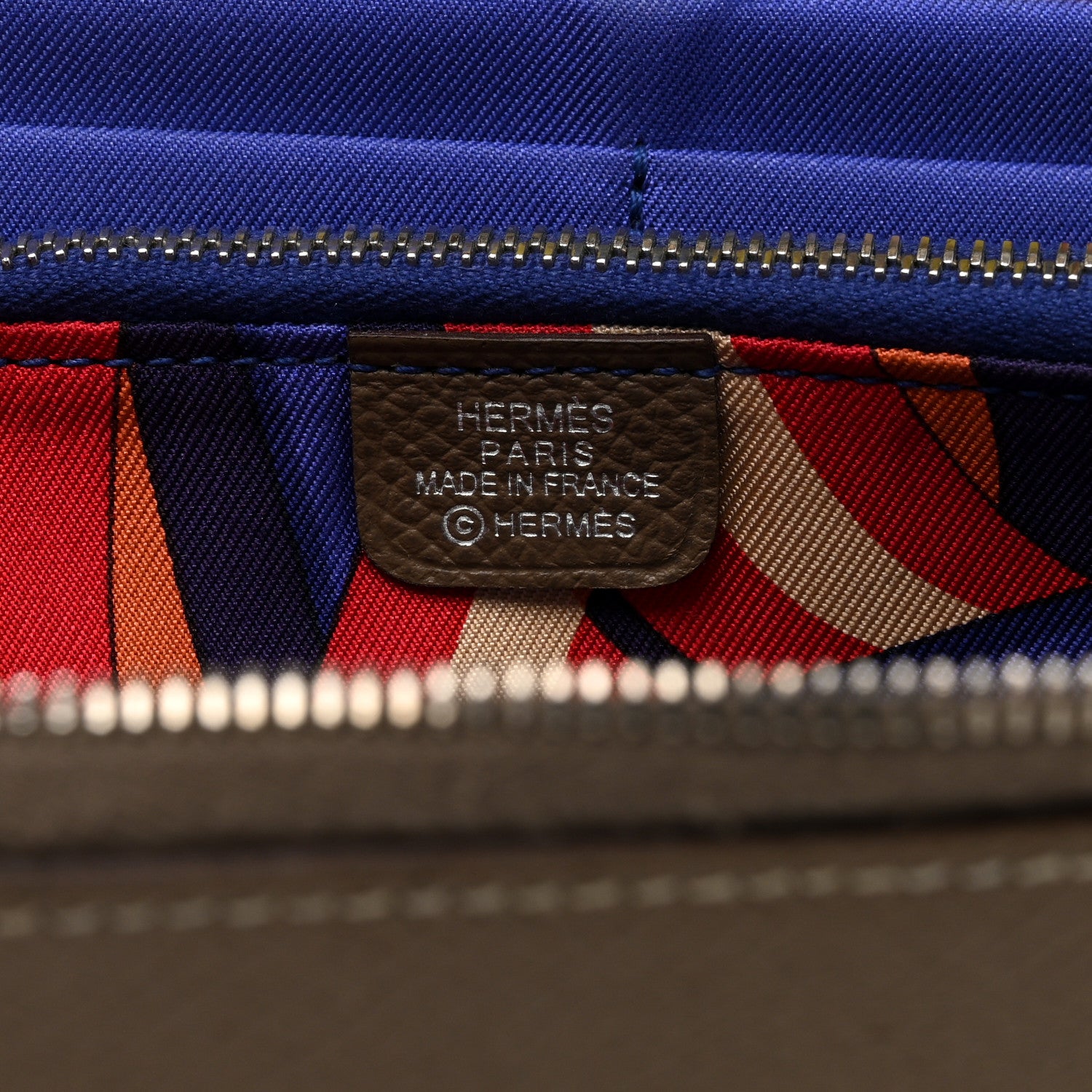 Hermes Epsom Silk'In Wallet Etoupe 6 of 8