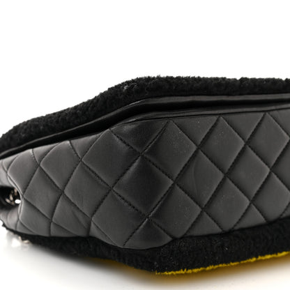 Chanel Shearling Lambskin Jumbo Chanel 100% Flap Black 9 of 10