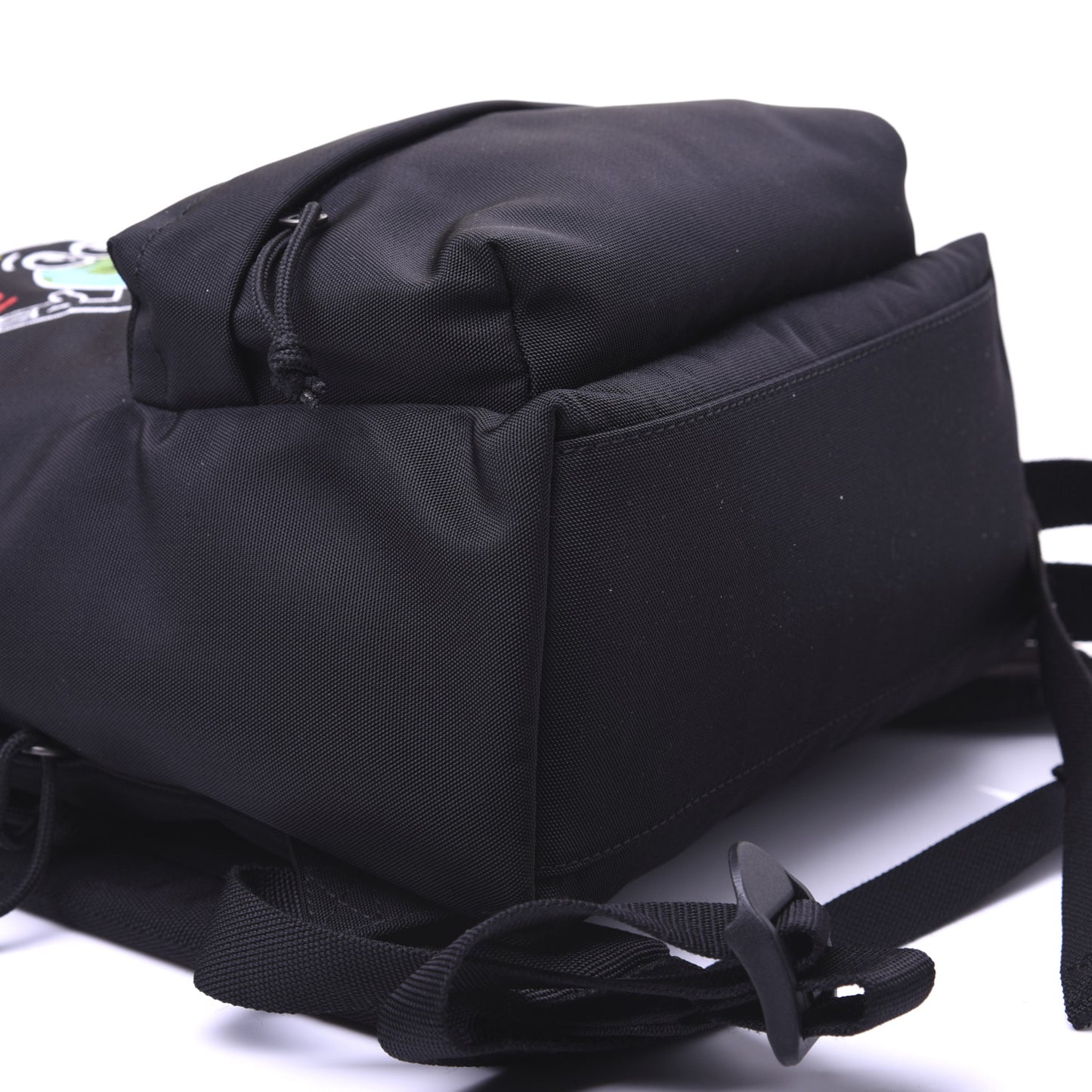 Nylon Embroidered You Are The World Explorer Backpack S Black