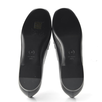 Chanel Lambskin CC Loafers 39.5 Black 5 of 9