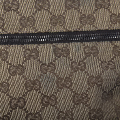 Gucci GG Monogram Double Pocket Belt Bag Dark Brown 11 of 13