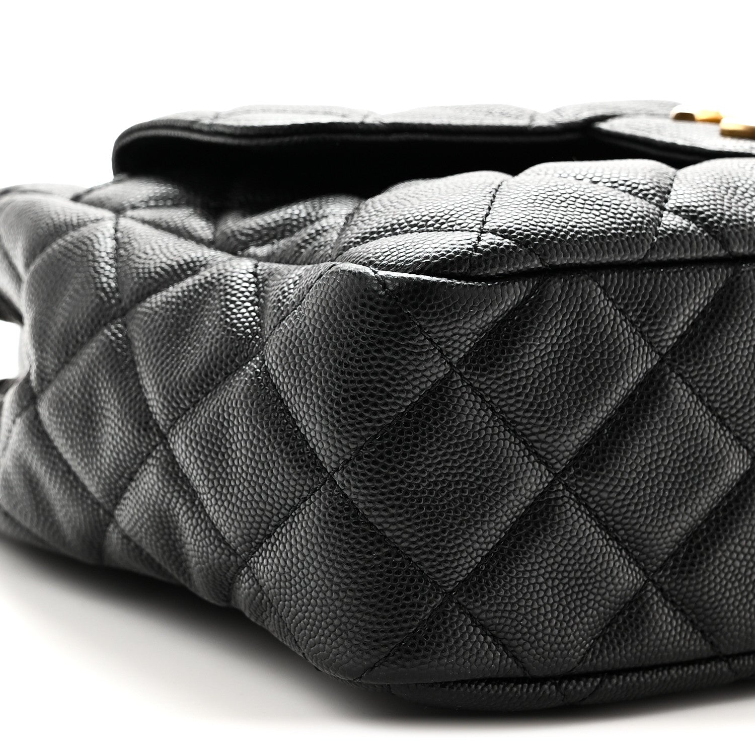 Chanel Caviar Quilted Wavy CC Hobo Black 9 of 10