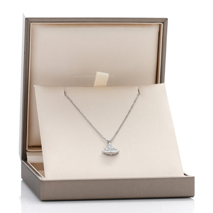 Bulgari 18K White Gold Diamond Divas' Dream Pave Necklace 5 of 5