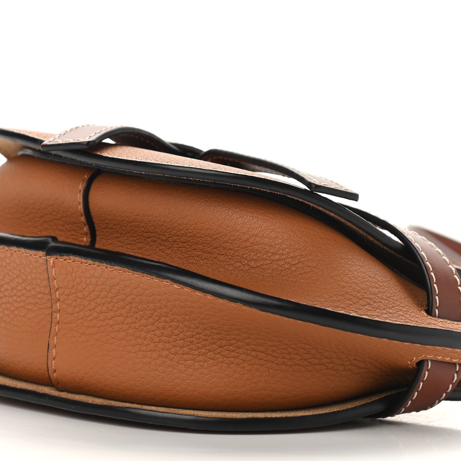 Loewe Grained Calfskin Mini Gate Crossbody Bag Caramel Pecan 9 of 10