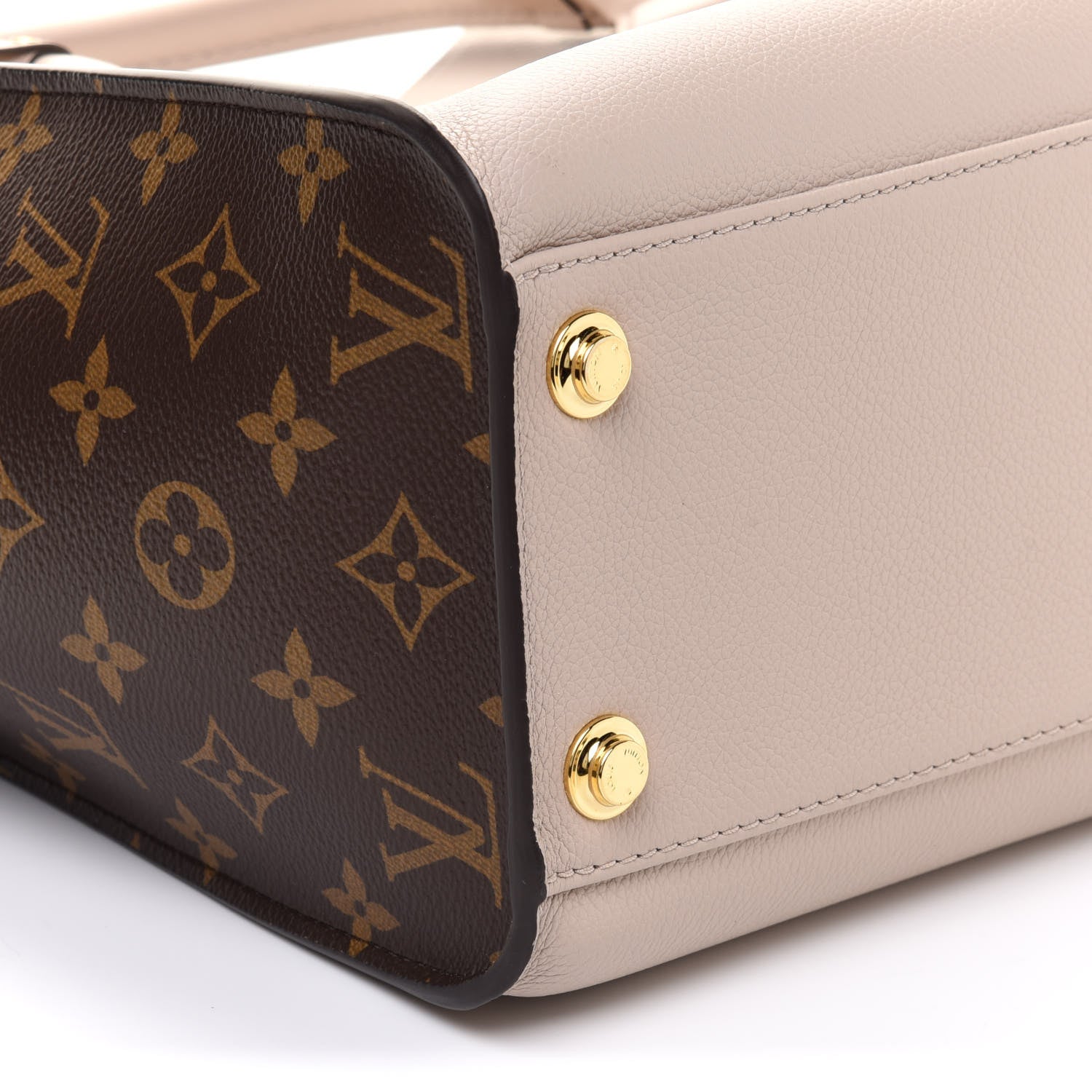 Louis Vuitton Calfskin Monogram On My Side Greige 12 of 14