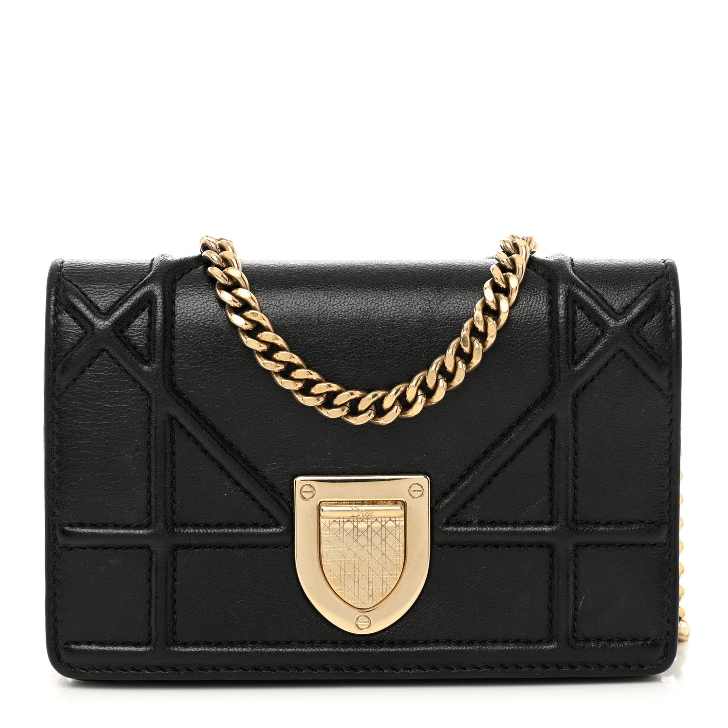Christian Dior Lambskin Baby Diorama Flap Bag Black 1 of 8