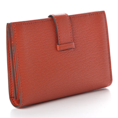 Hermes Chevre Mysore Bearn Card Holder Wallet Capucine 9 of 16