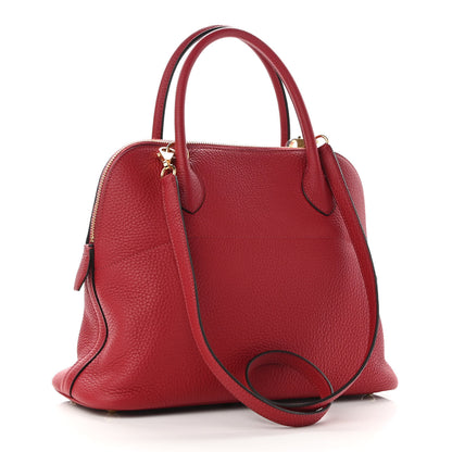 Hermes Taurillon Clemence Bolide 31 Rouge Grenat 3 of 9