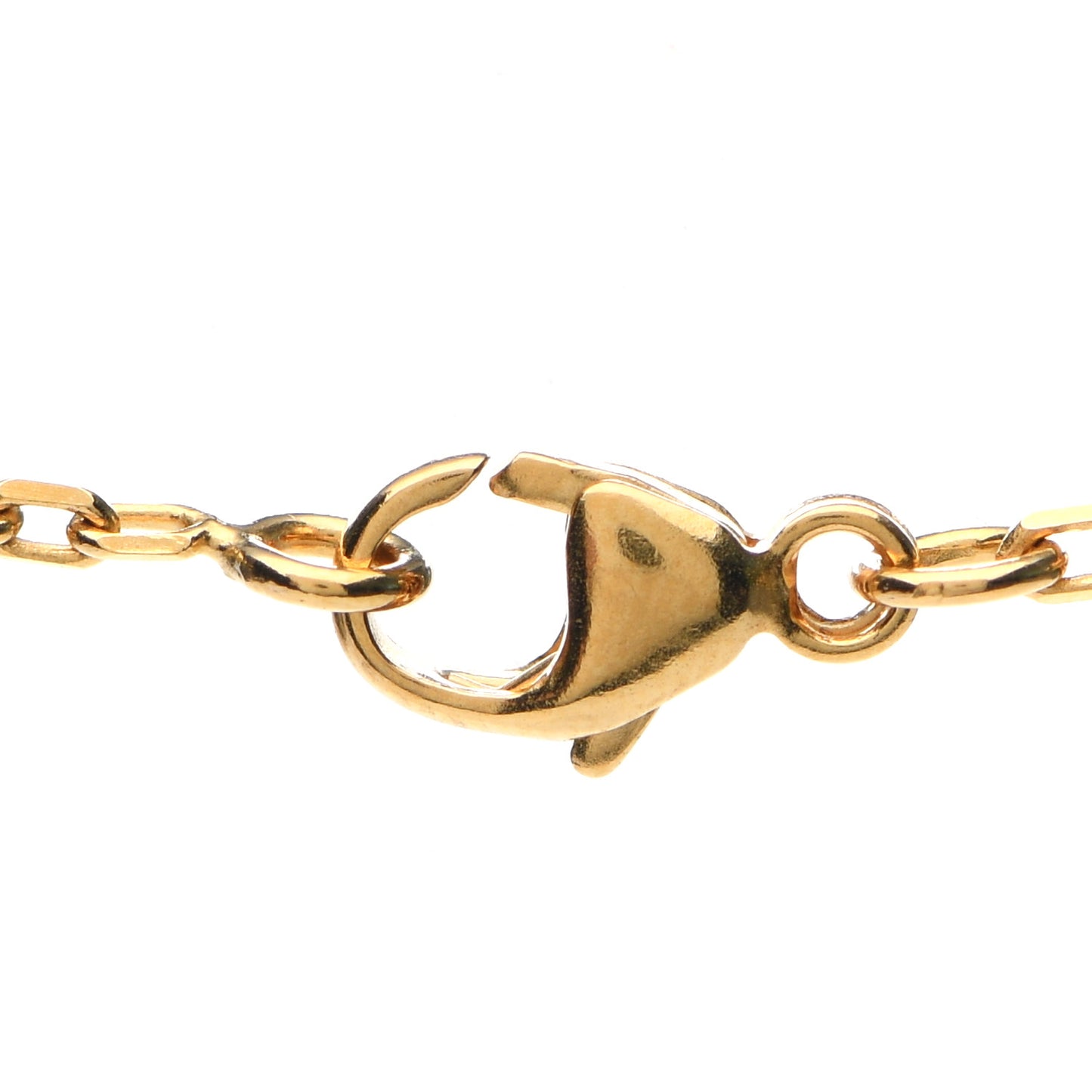 Lacquered Gold Mini Pop H Pendant Necklace Marron Glace