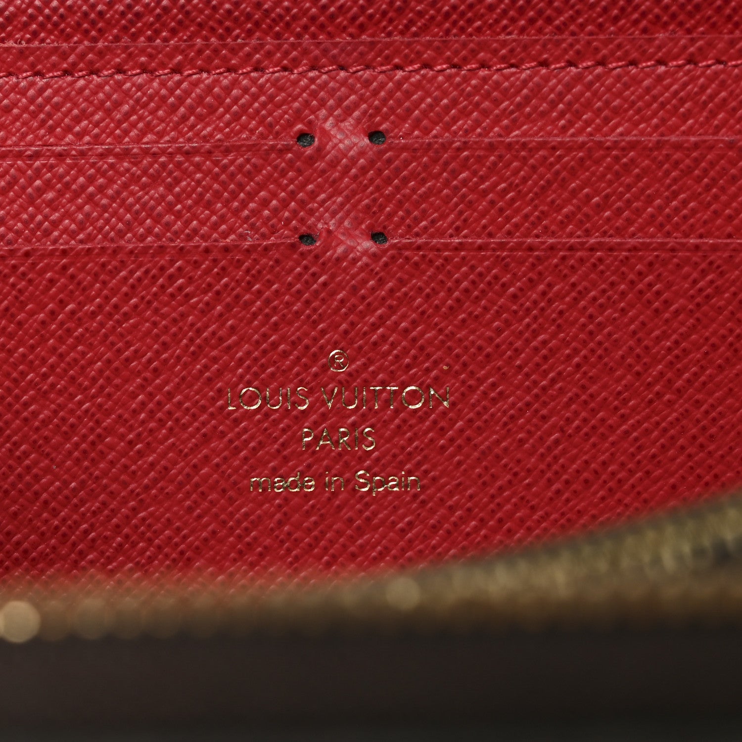 Louis Vuitton Damier Ebene Clemence Wallet Cherry 6 of 7