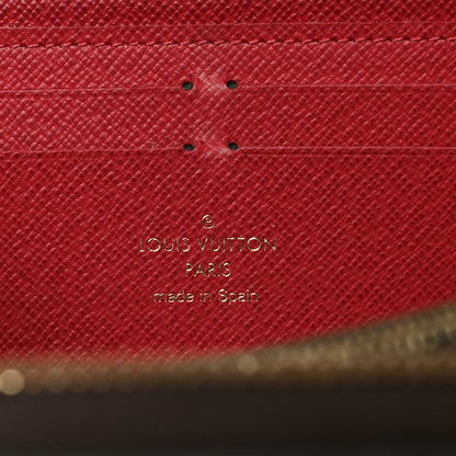 Louis Vuitton Damier Ebene Clemence Wallet Cherry 6 of 7