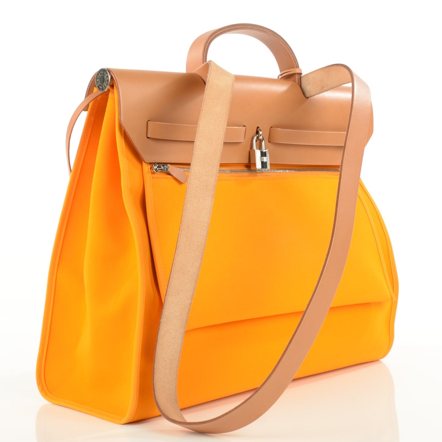Vache Hunter Toile Her Bag Zip 39 MM Jaune D'or