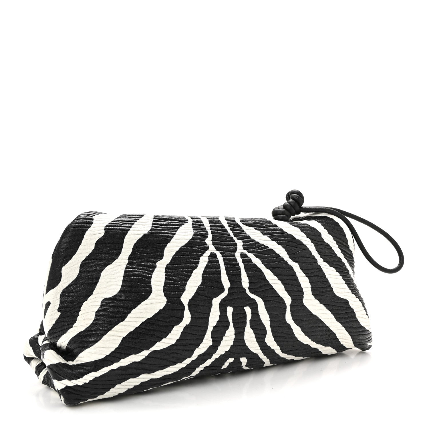 Bottega Veneta Nappa BV Trine Clutch Zebra 3 of 11