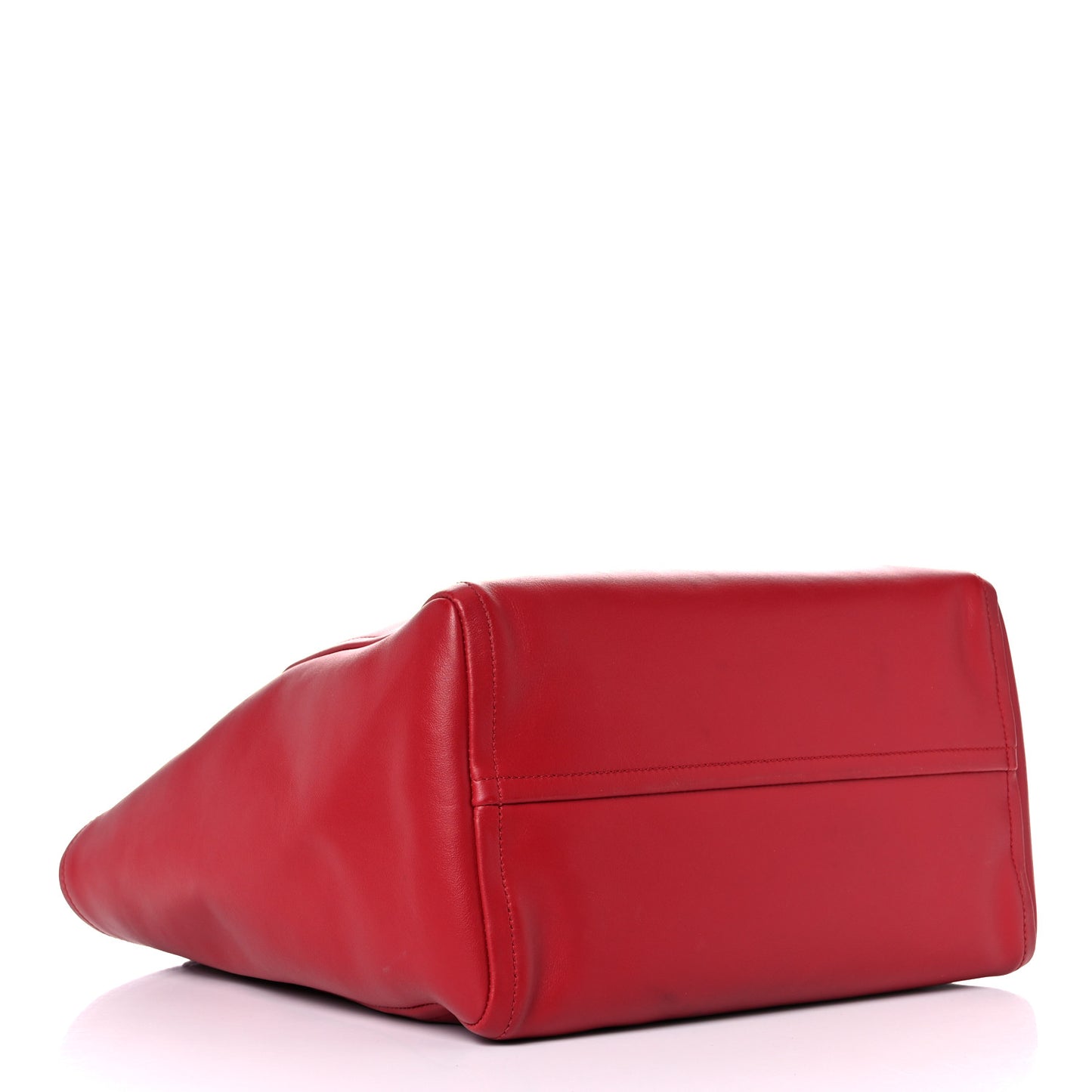 City Calfskin Shopping Tote Red