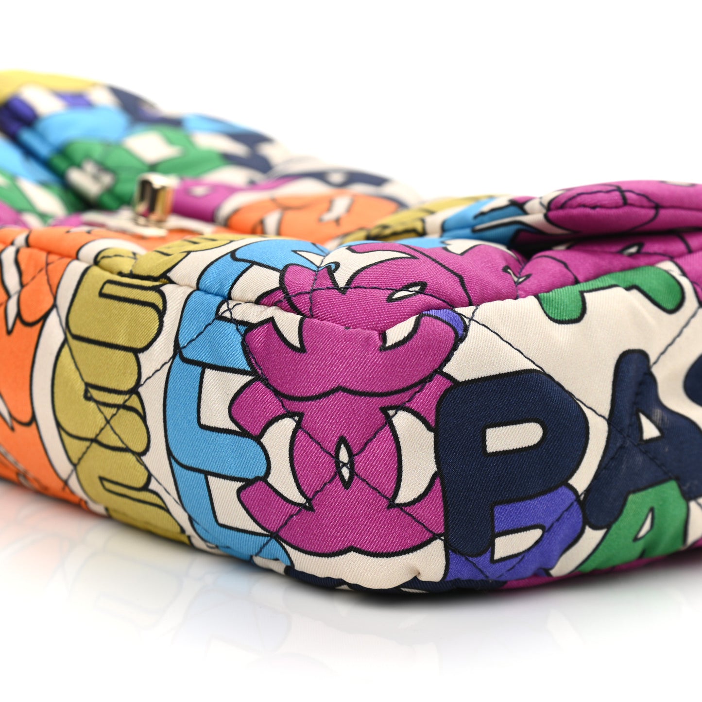 Printed Silk CC Small Single Flap Multicolor