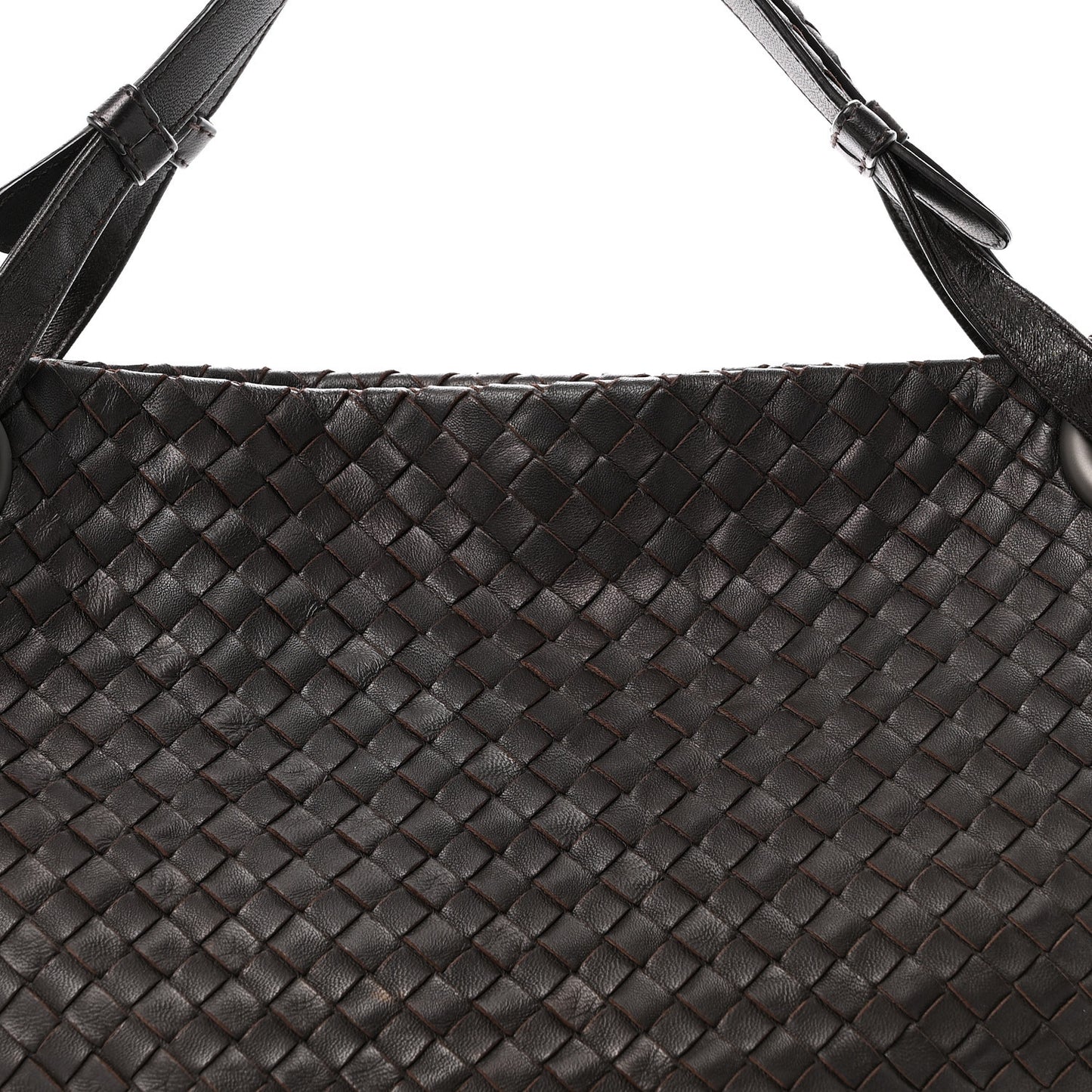 Nappa Intrecciato Garda Bag Ebano