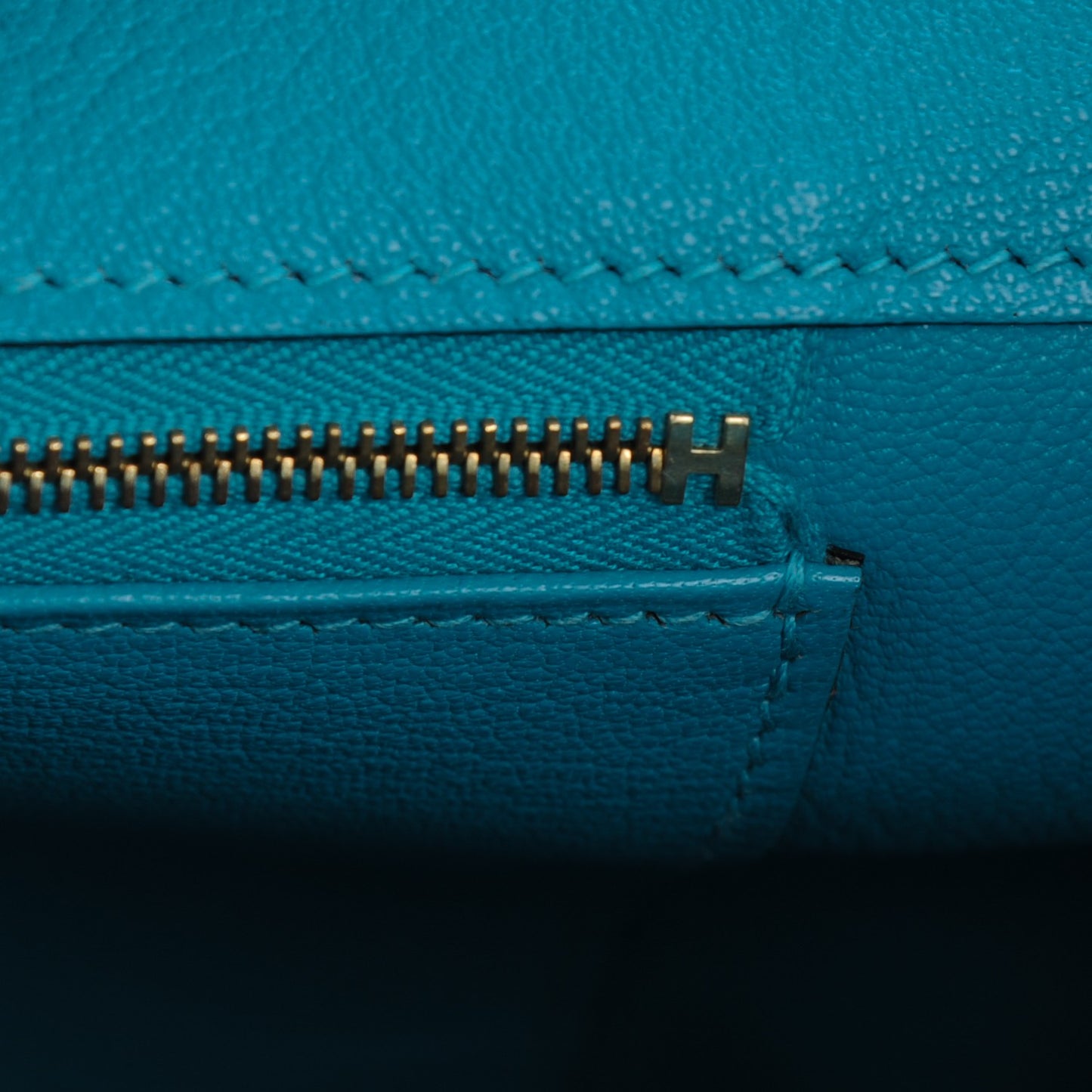 Togo Birkin 35 Turquoise