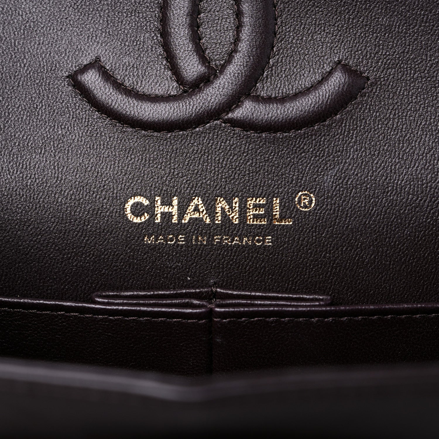 Chanel Lambskin Quilted Small Double Flap Dark Brown 6 of 14