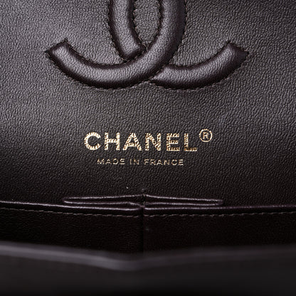 Chanel Lambskin Quilted Small Double Flap Dark Brown 6 of 14