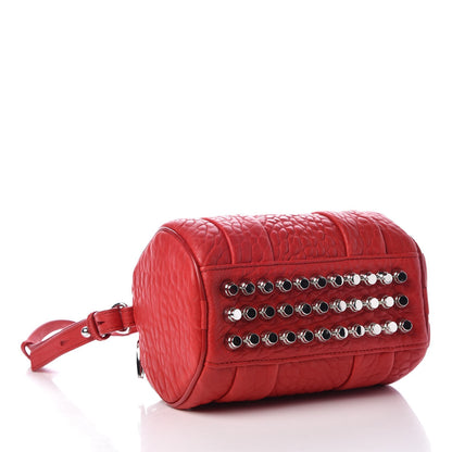 Alexander Wang Pebbled Lambskin Mini Rockie Red Rhodium Hardware 4 of 8