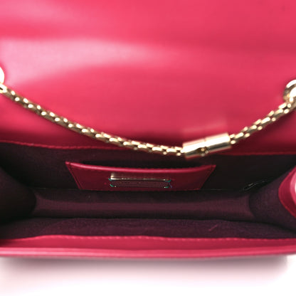 Bulgari Calfskin Galuchat Serpenti Forever Crossbody Bag Pink 5 of 11