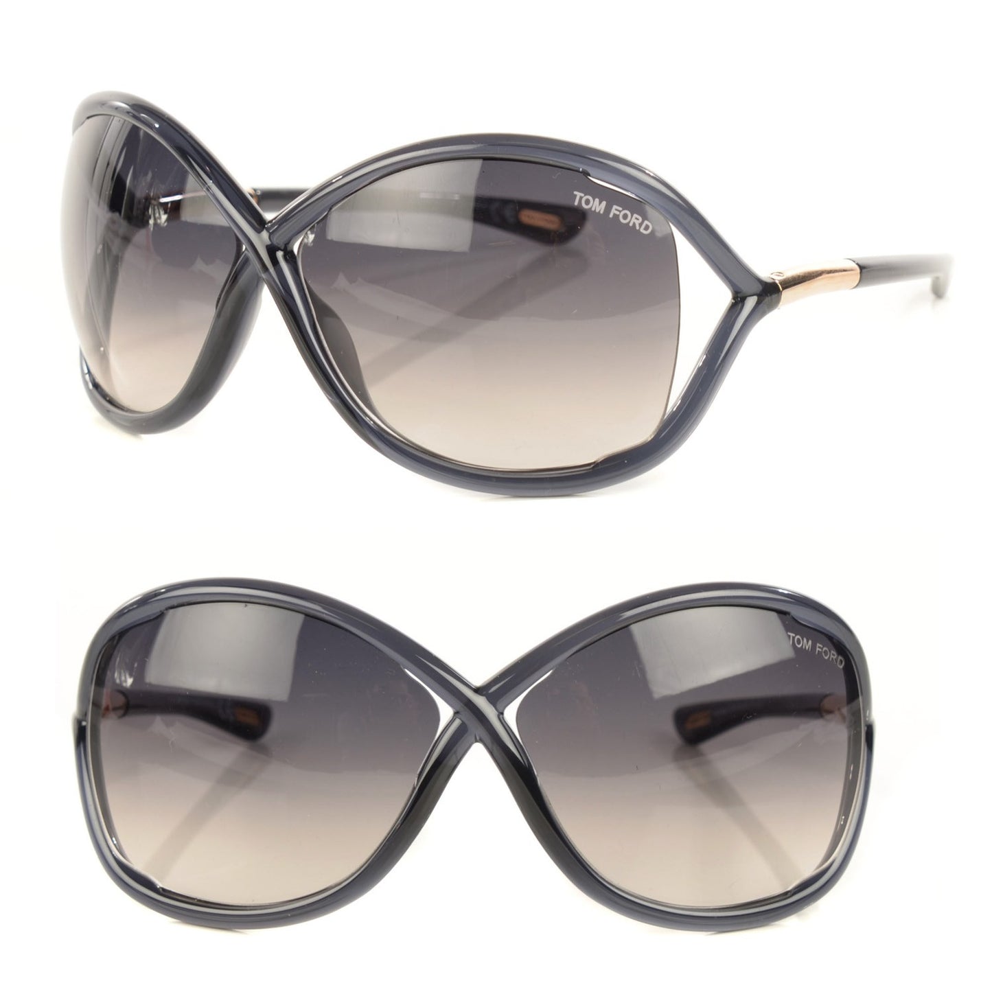 Acetate Whitney Crossover Sunglasses TF9 Dark Grey
