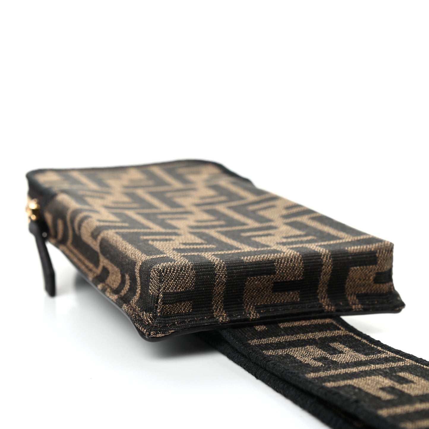 Fabric Jacquard FF 1974 Cell Pocket Strap You Tobacco Moro Black