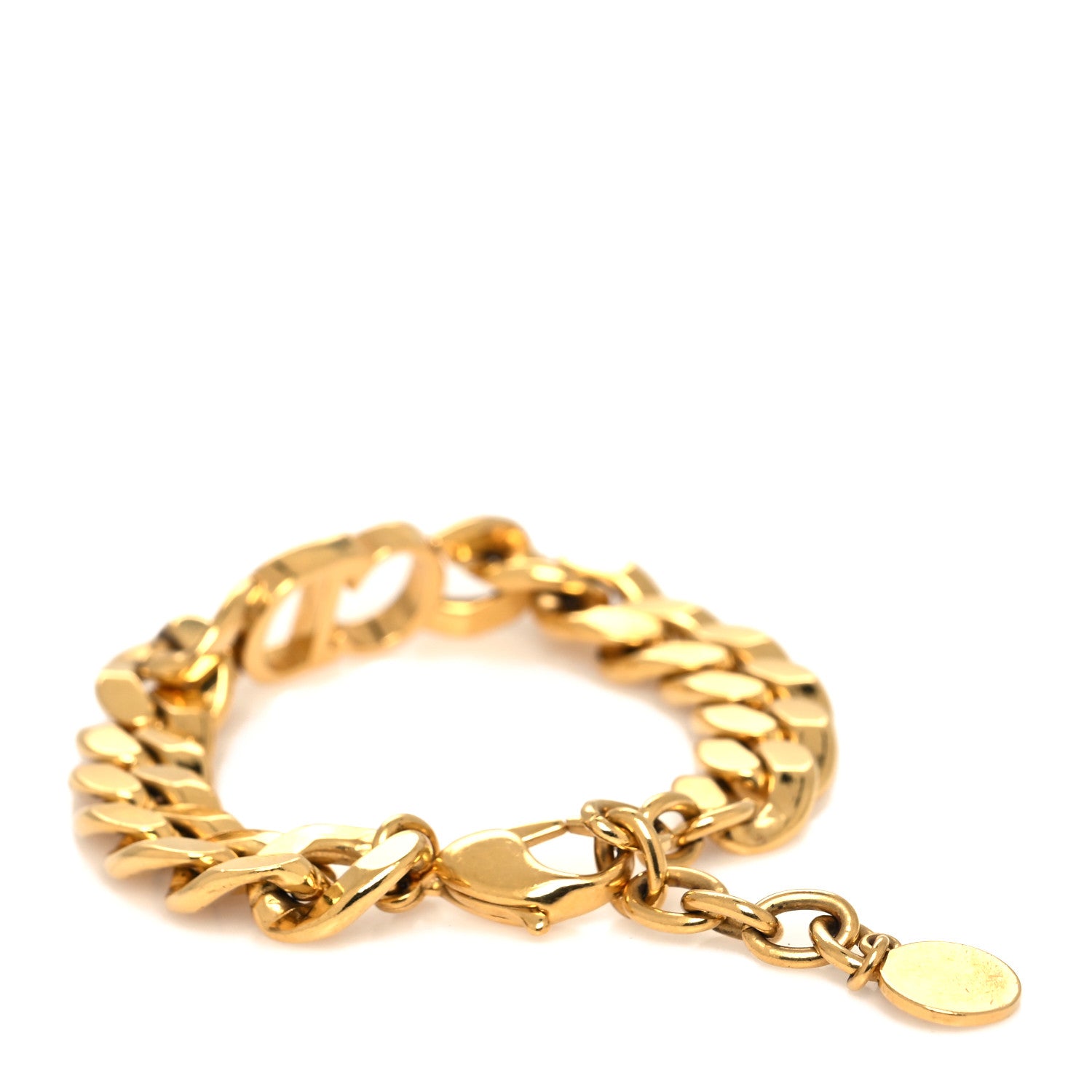 Christian Dior Metal Danseuse Etoile Chain Bracelet Gold 3 of 5