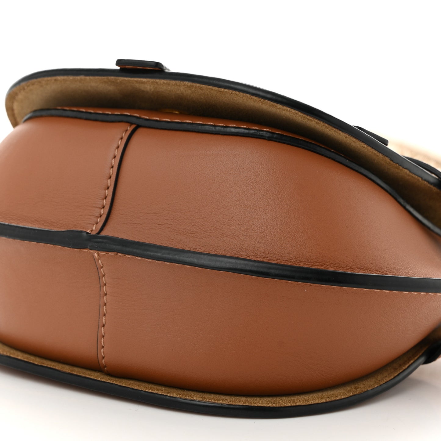 Calfskin Jacquard Mini Gate Dual Bag Tan