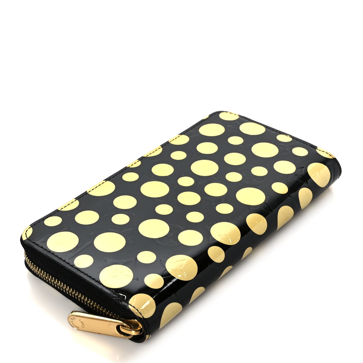 Vernis Kusama Infinity Dots Zippy Wallet Black