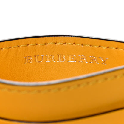 Burberry Calfskin Vintage Check Graffiti Print Card Holder Yellow 5 of 5