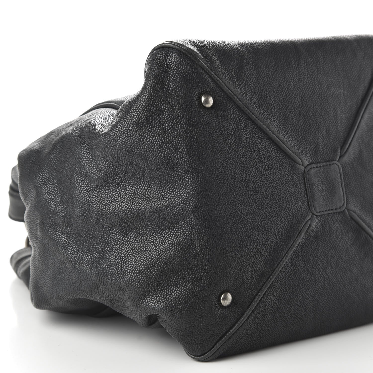 Chanel Distressed Caviar Outdoor Ligne Tote Black 6 of 10