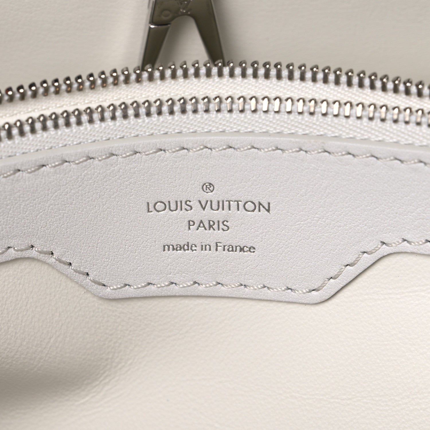 Louis Vuitton Calfskin Graphic Print Capucines MM 7 of 12
