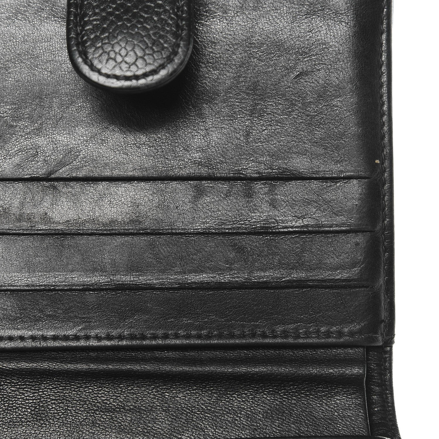 Chanel Caviar Timeless CC Compact French Wallet Black 10 of 11
