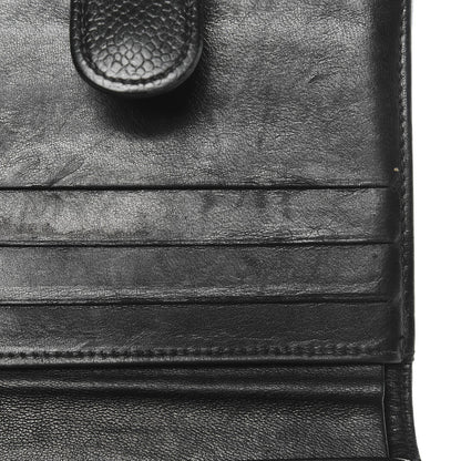 Chanel Caviar Timeless CC Compact French Wallet Black 10 of 11