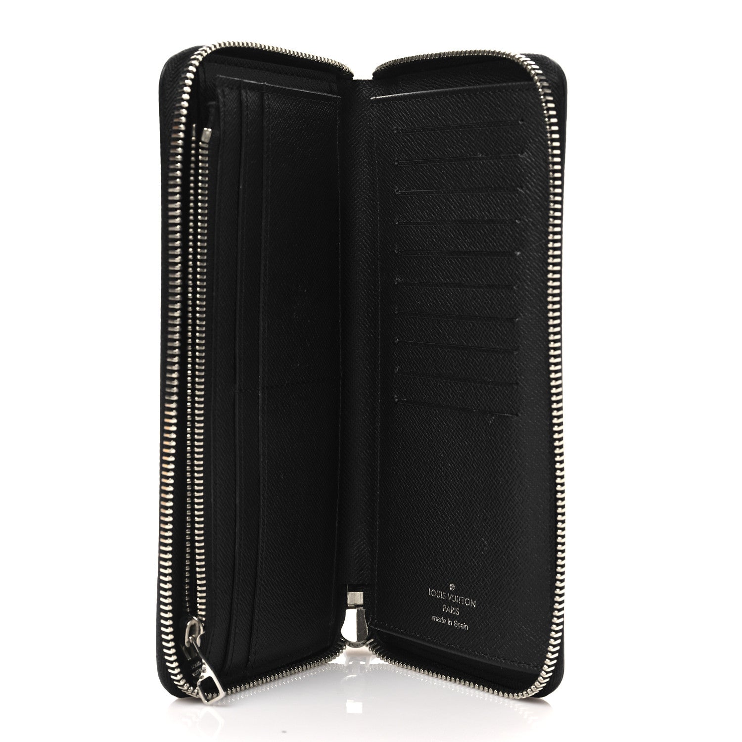 Louis Vuitton Epi Zippy Vertical Wallet Black 5 of 7