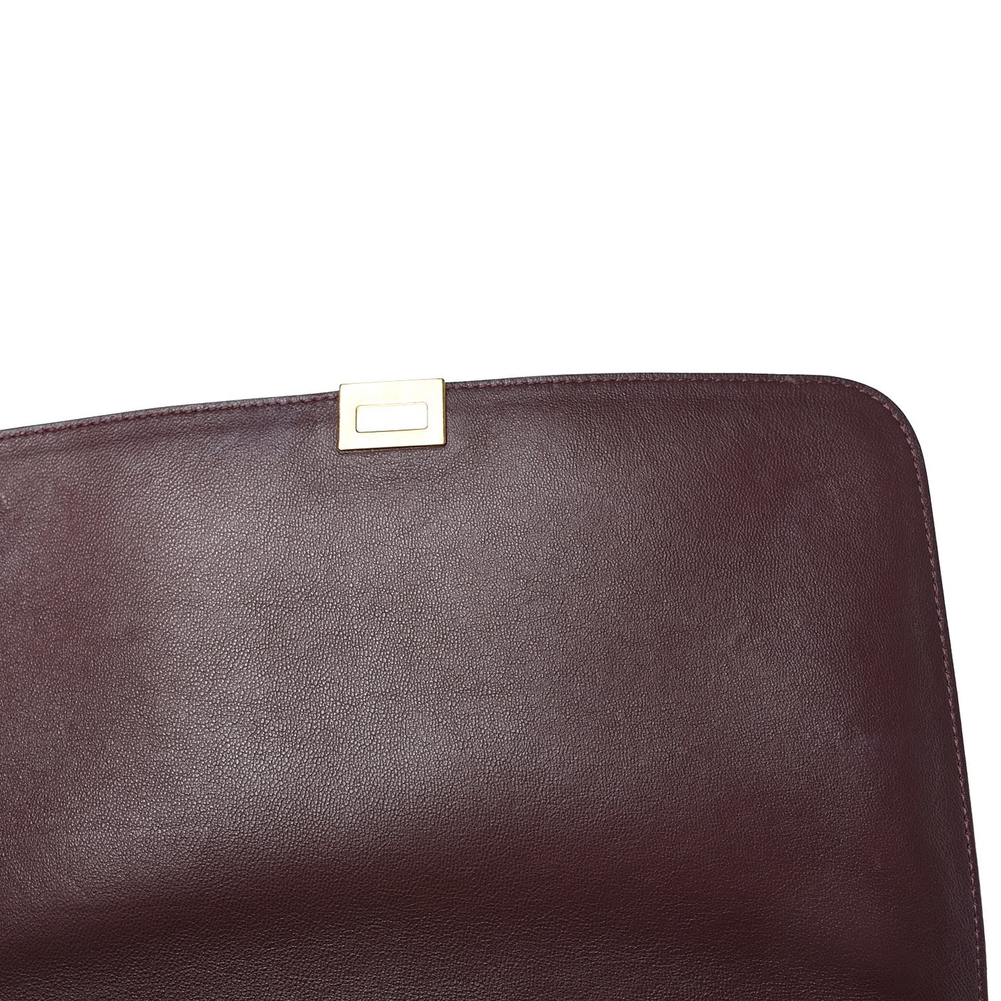 Smooth Calfskin Suede Medium Trapeze Burgundy
