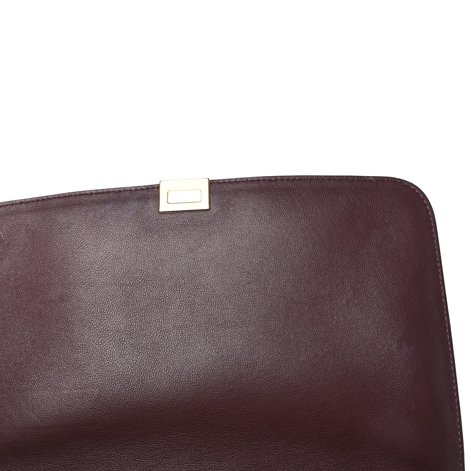 Celine Smooth Calfskin Suede Medium Trapeze Burgundy 10 of 15