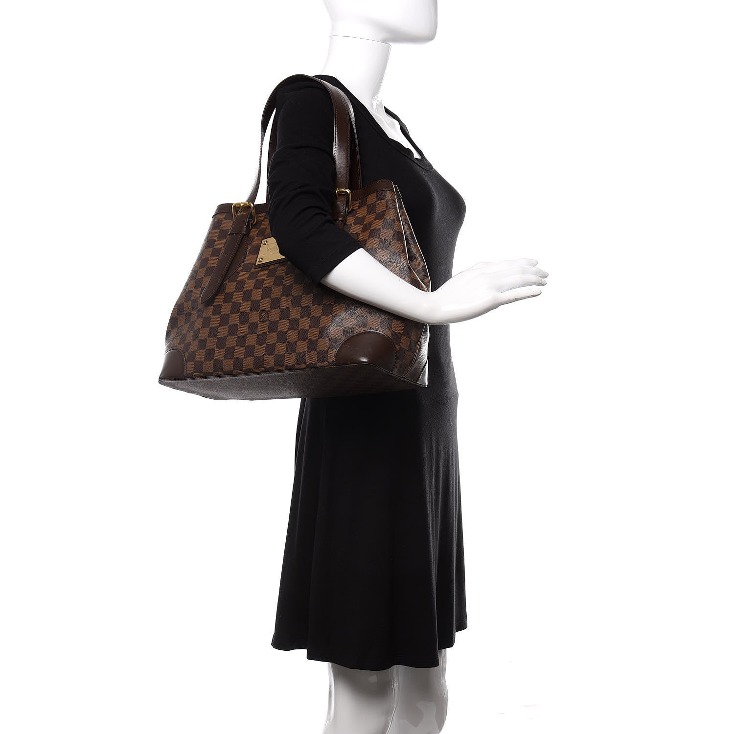 Louis Vuitton Damier Ebene Hampstead MM 2 of 10