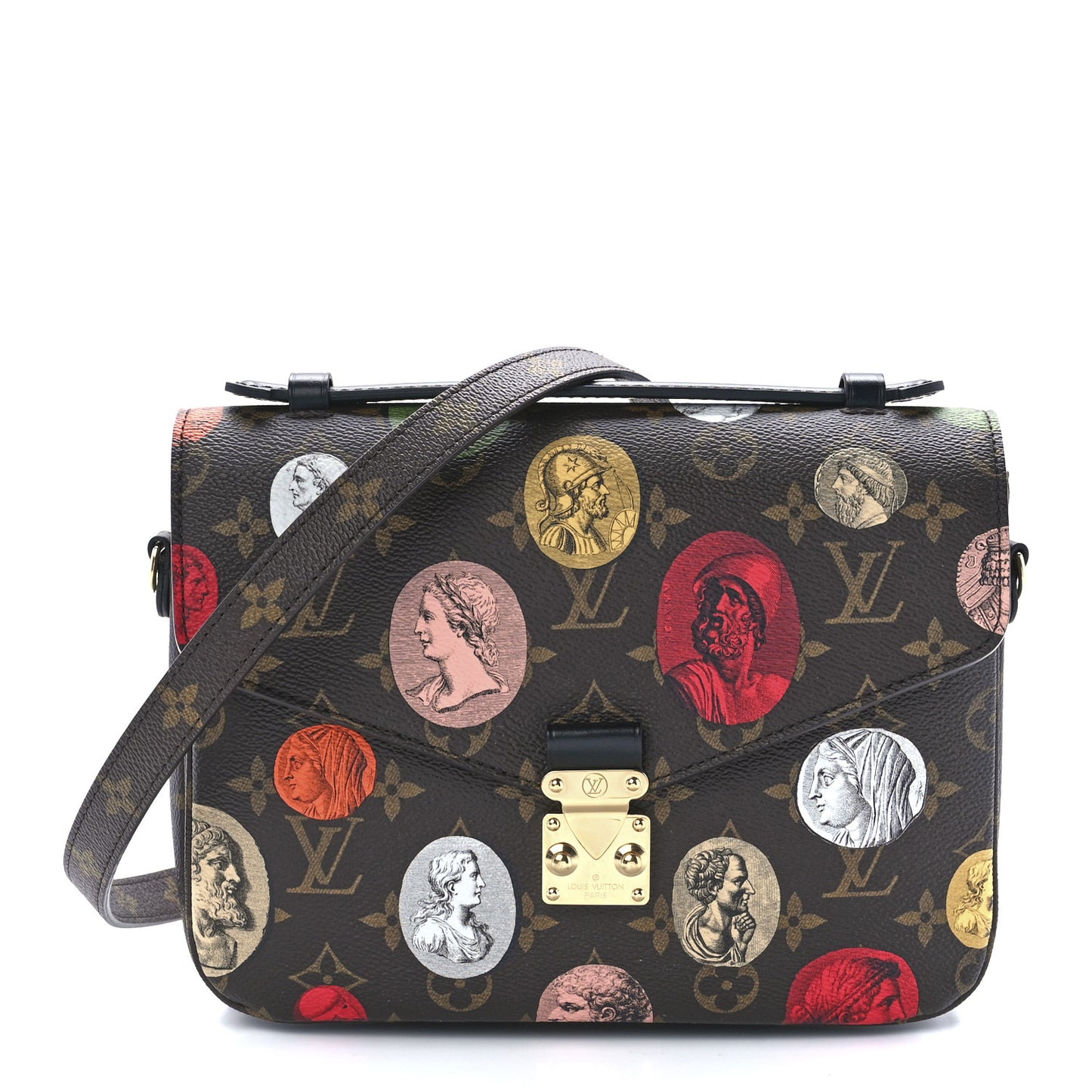 X FORNASETTI Monogram Cameo Pochette Metis