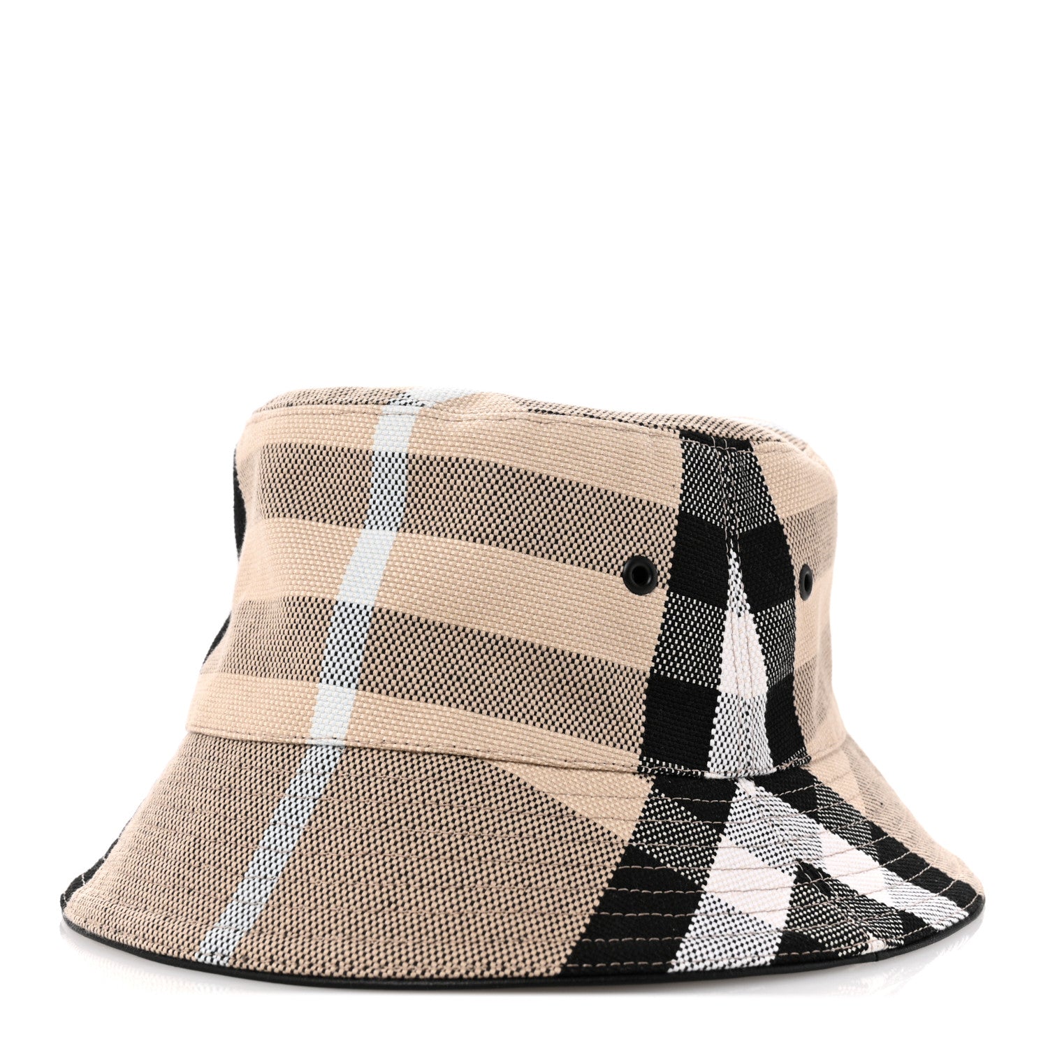 Burberry Cotton Canvas Giant Check Bucket Hat M  Dusty Sand 1 of 10