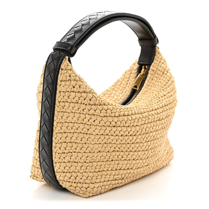 Bottega Veneta Raffia Woven Nappa Intrecciato Mini Wallace Natural Fondant 3 of 10