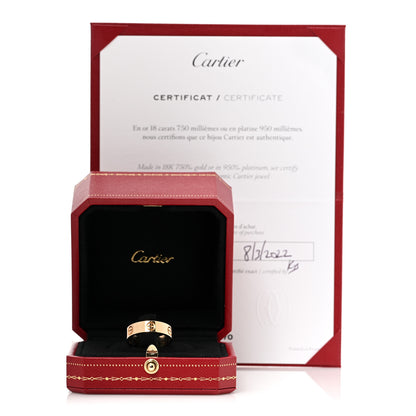 Cartier 18K Yellow Gold 5.5mm LOVE Ring 56 7.5 5 of 5
