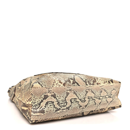 Prada Snakeskin Logo Sacca Hobo Roccia 4 of 9