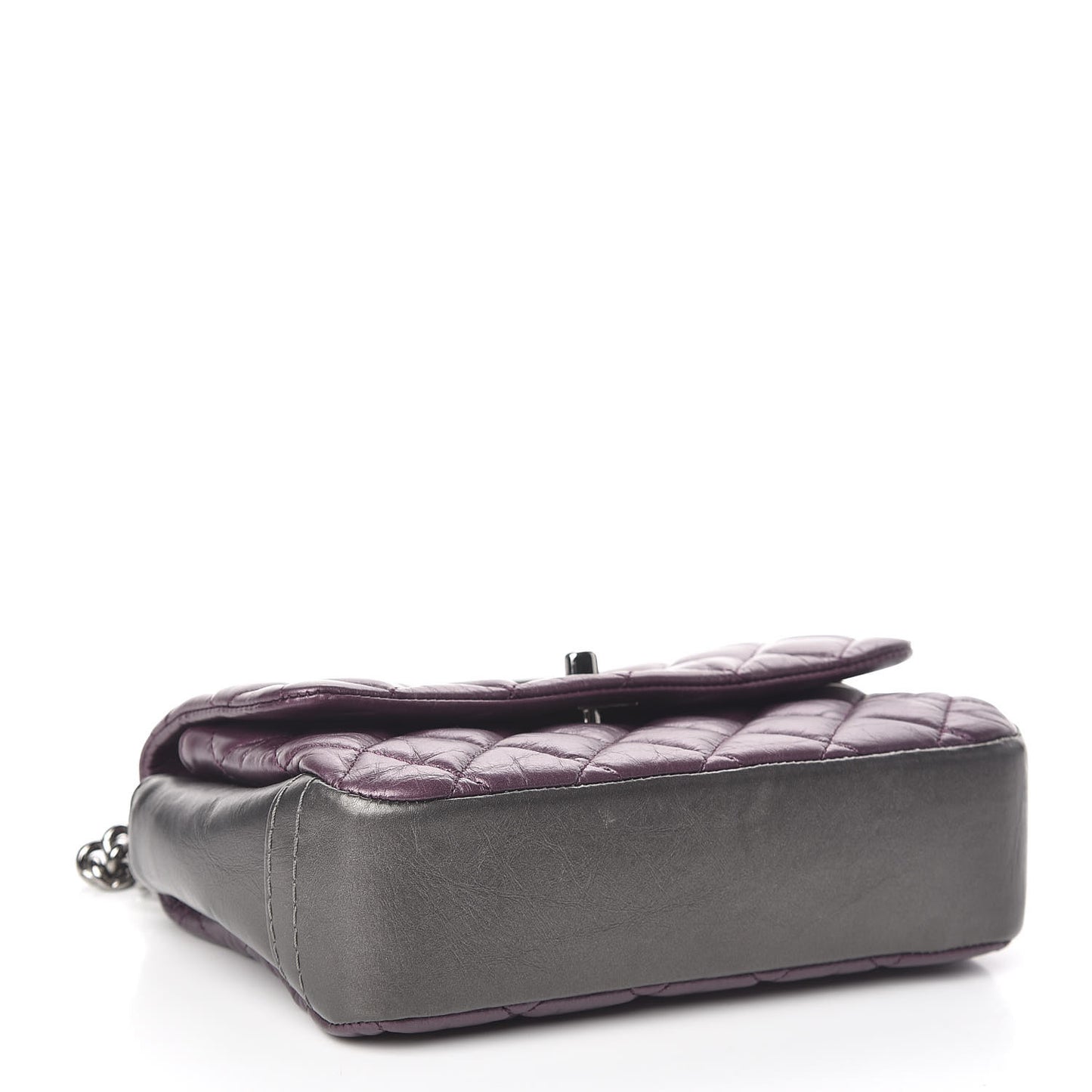 Calfskin Mineral Nights Mini Flap Dark Purple