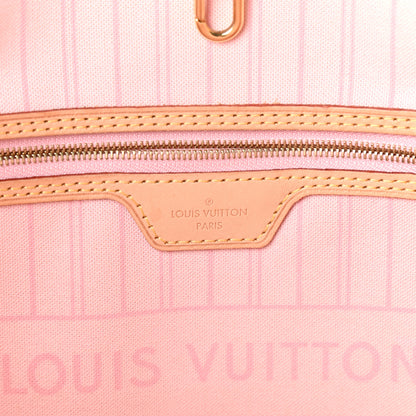 Louis Vuitton Damier Azur Neo Neverfull MM Rose Ballerine 7 of 10