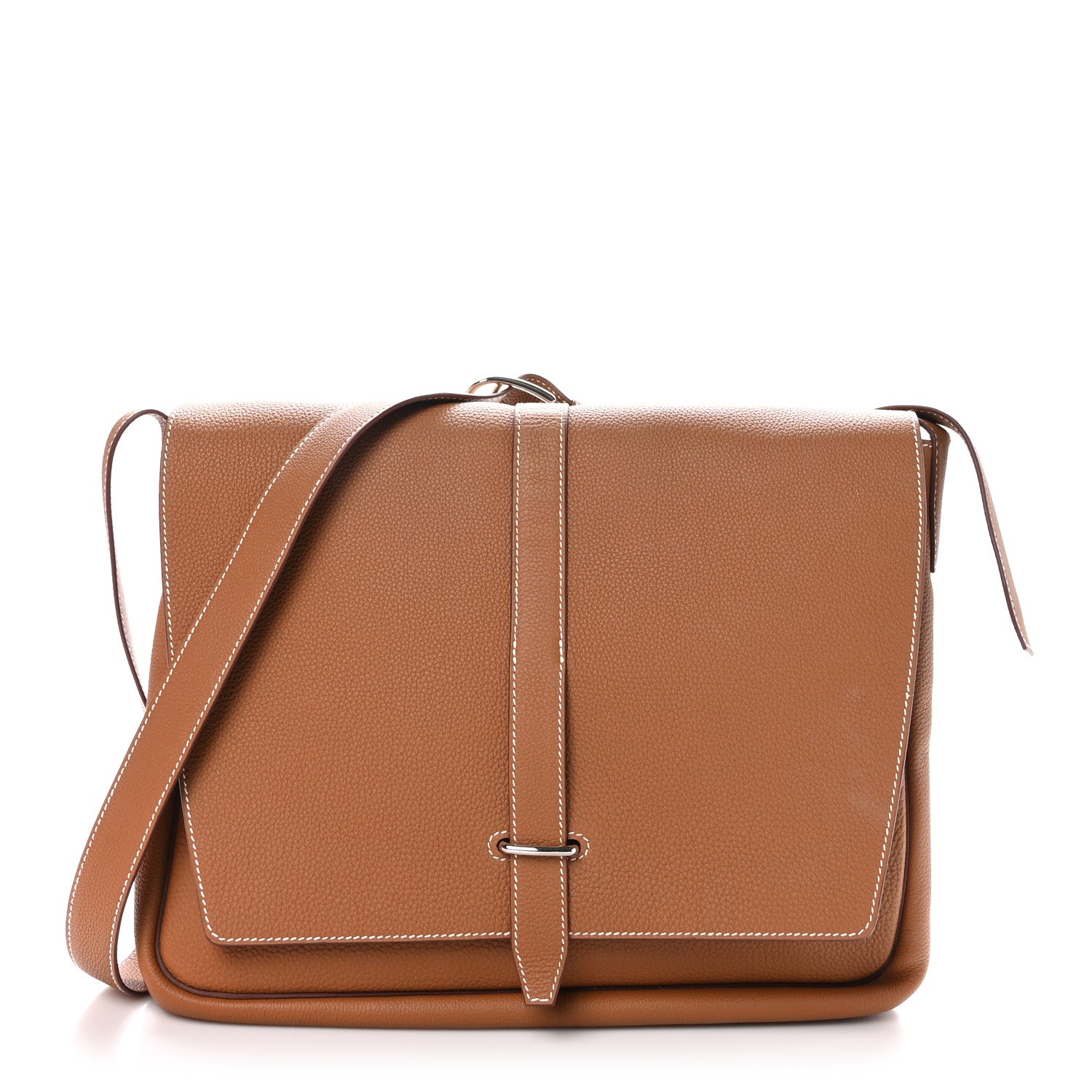 Hermes Togo Steve Light Messenger Gold 1 of 10