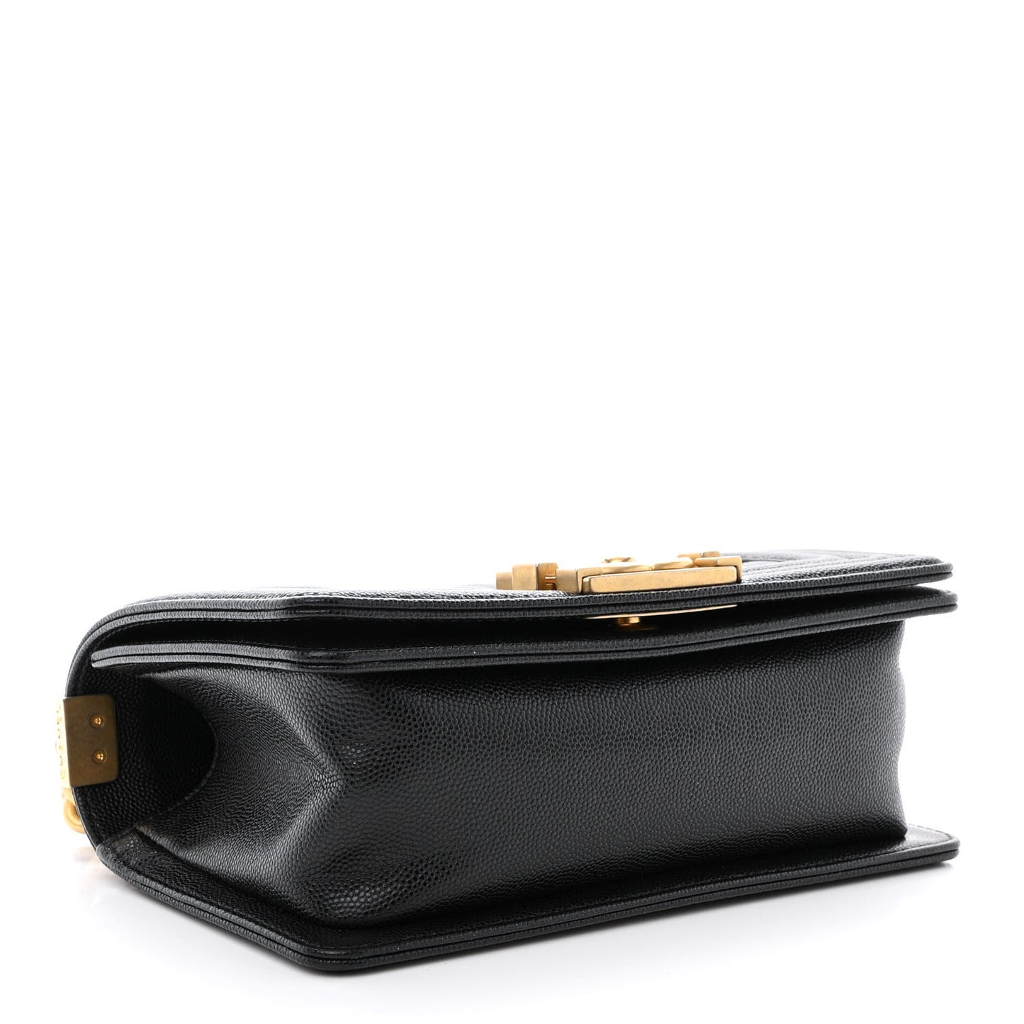 Caviar Quilted Small Boy Flap Black