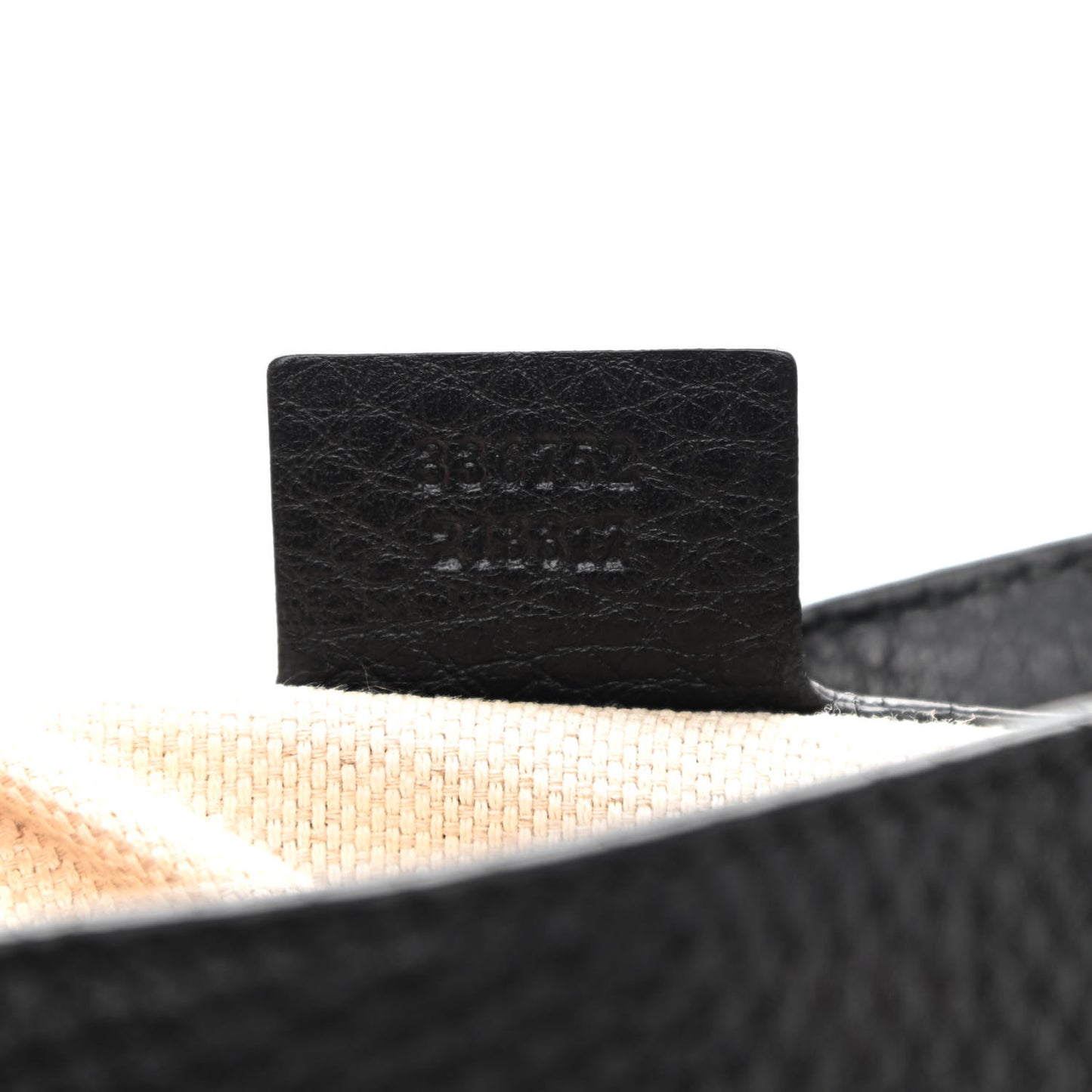 Pebbled Calfskin Medium Soho Flap Crossbody Black